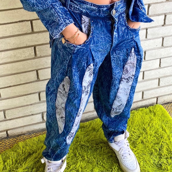 Three Piece Vintage Jean Suit - Picture 3 of 8